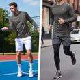 thumbnail image 5 of Xidunhg Men's Rash Guard Long Sleeve Shirt UPF 50 Sun Protection Quick Dry Moisture Wicking Lightweight for Swimming Surfing Outdoor Charcoal Grey M, 5 of 10