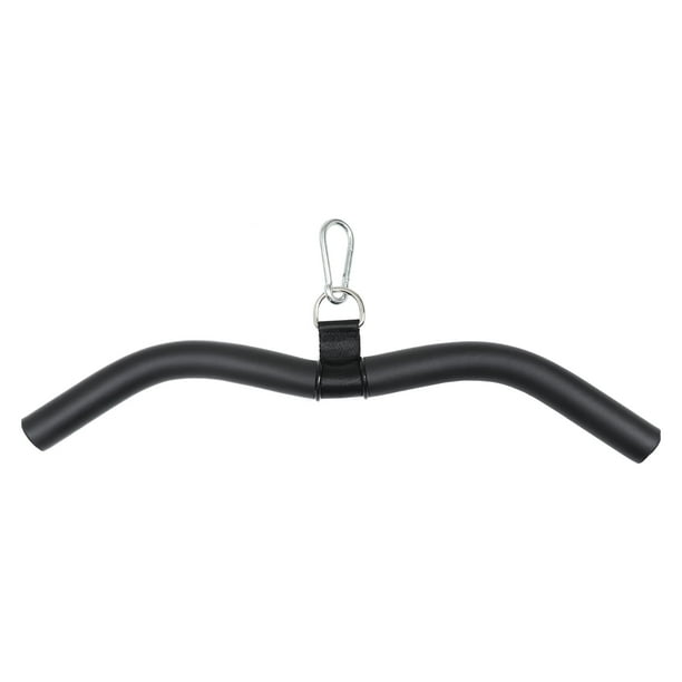 Accesorio para dominadas: Barra de acero para dominadas y ejercicios de bíceps y espalda - Barra de curl con polea para entrenamiento físico en casa y en el gimnasio