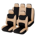 thumbnail image 1 of Tignapoo Universal Beige Polyester Car Seat Covers Set - Protective, Durable, and Easy to Install for Most Vehicle Models, 1 of 7