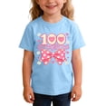 thumbnail image 6 of Boys 100 Days of School T-Shirt 100% Cotton Blue, Kids 100th Day Celebration Shirt Soft Short Sleeve Crew Neck Tee,Size 3 T, 6 of 9