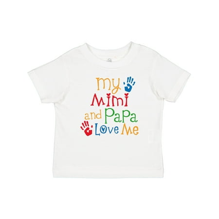 

Inktastic Mimi and Papa Love Me Gift Baby Boy or Baby Girl T-Shirt
