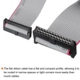 thumbnail image 4 of Unique Bargains IDC 24Pin Flat Ribbon Cable, 2.0mm Pitch FC to FC Connector 20cm Length Grey Jumper Wire Computer DVD, 5Pcs, 4 of 5