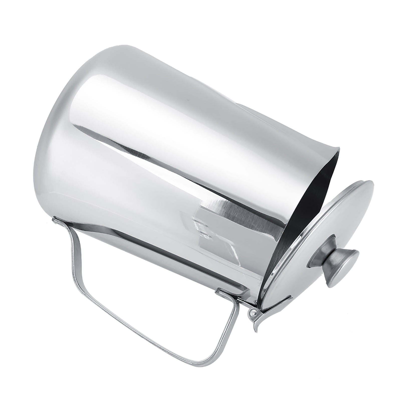 Récipient Mesure Lait Cappuccino Smoothie Shipenophy Mug à Mousser Le Lait En Acier Inoxydable Avec Couvercle Pour Latte Art - 2000ml Pot à Lait Acier Inox 2L