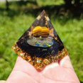 thumbnail image 3 of 1pcs Crystal Obsidian Ornament Ornament para Adultos de Mujeres de Yoga - Estilo D Sunnimix Pirámide de cristal, 3 of 8