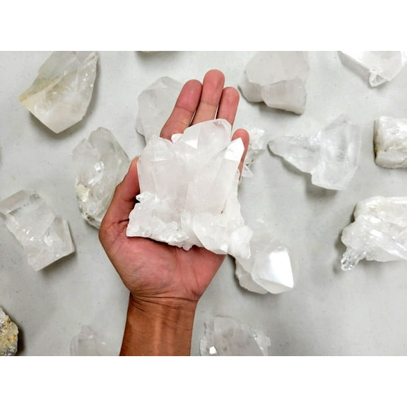 Large Natural Clear Quartz Crystal Clusters Big Rocks for Healing and Display