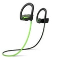 thumbnail image 2 of Letsfit Bluetooth Headphones, hiFf Stereo In-Ear Earphones w/Mic Noise Cancelling, Black Green, 2 of 8