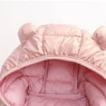 thumbnail image 3 of Hicidod Baby Winter Jacket Cute Bear Ears Hooded Long Sleeve Warm Down Coats Lightweight Printed Thick Puffy Puffer Jackets, 3 of 6