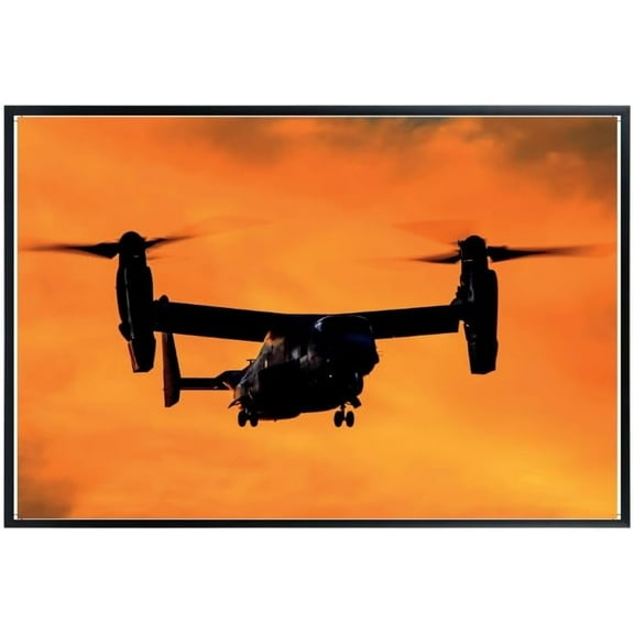 Bell Boeing Osprey Poster | Military Aviation Wall Art | Airplane Artwork & Aviation Lover Gift