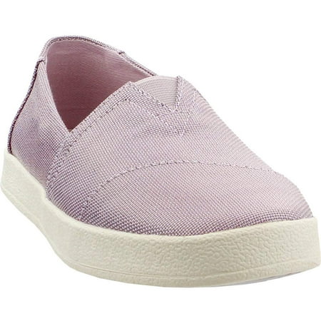 Image of Toms 10013364: Women s Avalon Burnished Lilac Shiny Woven Slip-On Shoes (5.5 B(M) US Women)
