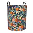 thumbnail image 2 of XMXT Collapsible Laundry Basket, Daisy Watercolor Print Waterproof Laundry Hamper, 62L Multicolor, 2 of 8