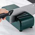 thumbnail image 3 of 110V US Plug Electric Knife & Scissors Sharpener with 3-Stage Diamond Grinding Wheels, 2800 RPM Motor, 15° Grinding Groove for Kitchen Knives & Shears, Automatic Multi-Functional Sharpening Tool,, 3 of 5