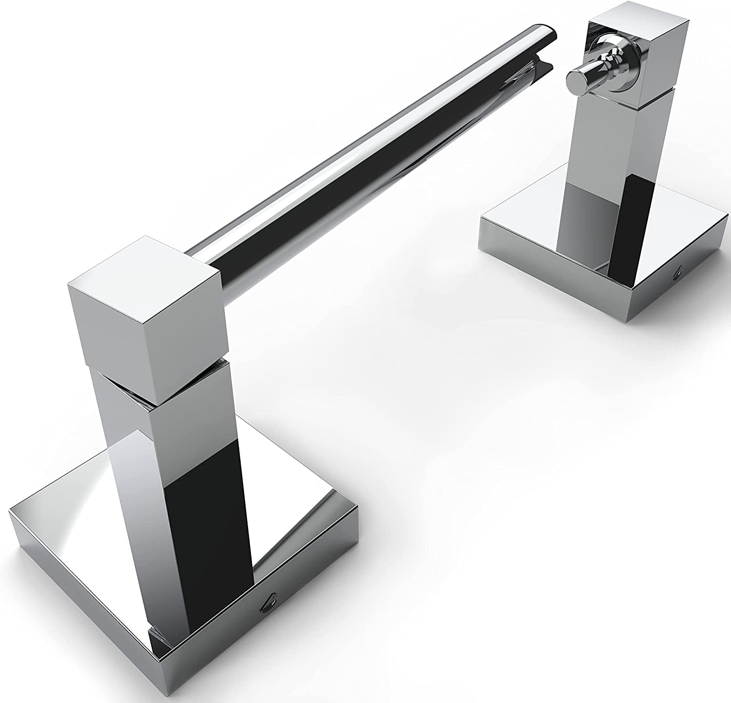 Double Post Pivoting Modern Square Toilet Paper Holder by RUACQ