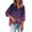 Purple, variant on Women's Tie Dye Print Hooded Sweatshirt, Women Casual V Neck Button Up Pullover Tops Long Sleeve Hoodies Shirts Plus Size