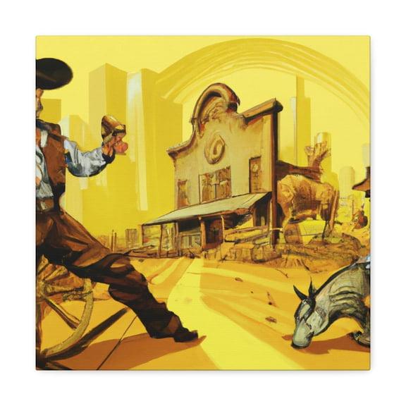 Herd of Steampunk Cows - Canvas
