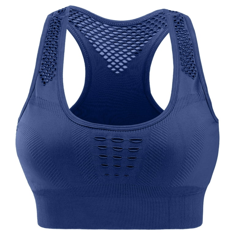 Durtebeua Womens Sports Bras Multipack High Support Workout Crop Tank Top  with Built in Bra 