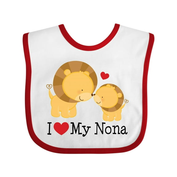 Inktastic I Love My Nona Boys or Girls Baby Bib