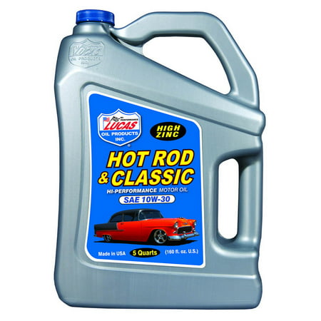 Lucas Oil Hot Rod and Classic Car 10W30 Motor Oil 5 qt P/N (Best Oil For Classic Cars)
