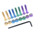thumbnail image 1 of S SERENABLE Ensemble de Quincaillerie de Remplacement pour Planche à Roulettes et Camion 8 Pcs Vis Boulons Écrous - D 25mm, 1 of 9