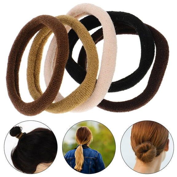 PENIKOKO 100Pcs Seamless Hair Ties for Thin Hair High Elasticity Soft Ponytail Holders