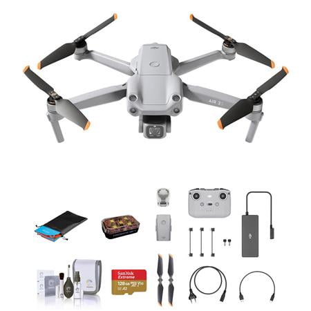 Air 2S 4K Drone Fly More Combo Bundle with White LED 128GB microSD Card, Landing Pad, Cleaning Kit - Walmart.com