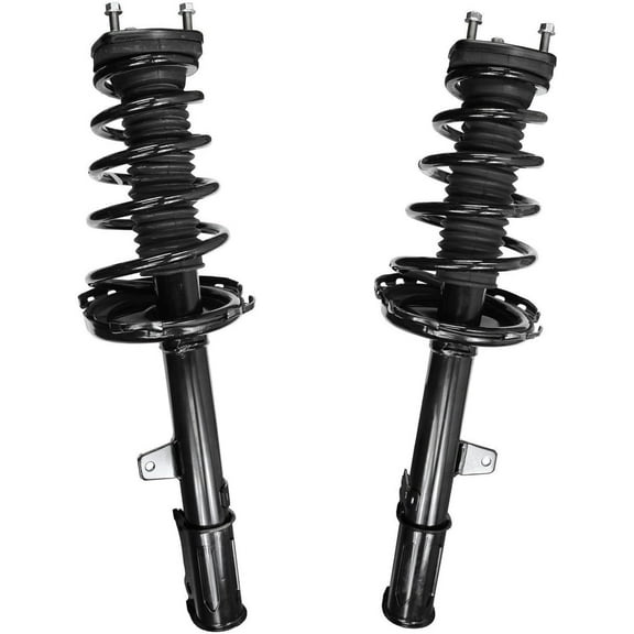 Detroit Axle - FWD Rear Struts for 2006 2007 Toyota Highlander Lexus RX400h, Struts with Coil Spring Assembly Replacement