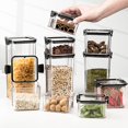 thumbnail image 4 of Hyasfey Transparent Sealed Food Storage Ja Airtight Lock Leakproof Dustproof Moisture-proof Rice Cereal Milk Powder Container Snack Tea Storage Case, 4 of 8