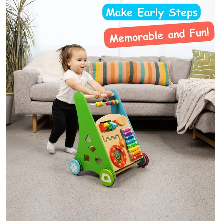 Baby Shark Toys Wooden Baby Walker - Toddlers Learning to Walk Activit –  Pidoko Kids