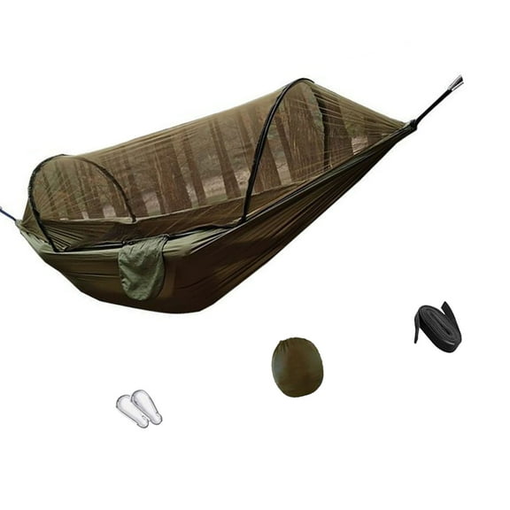 Spacious Extra Large Camping Hammock Comfort Ventilated Screen Mosquitoes Guard