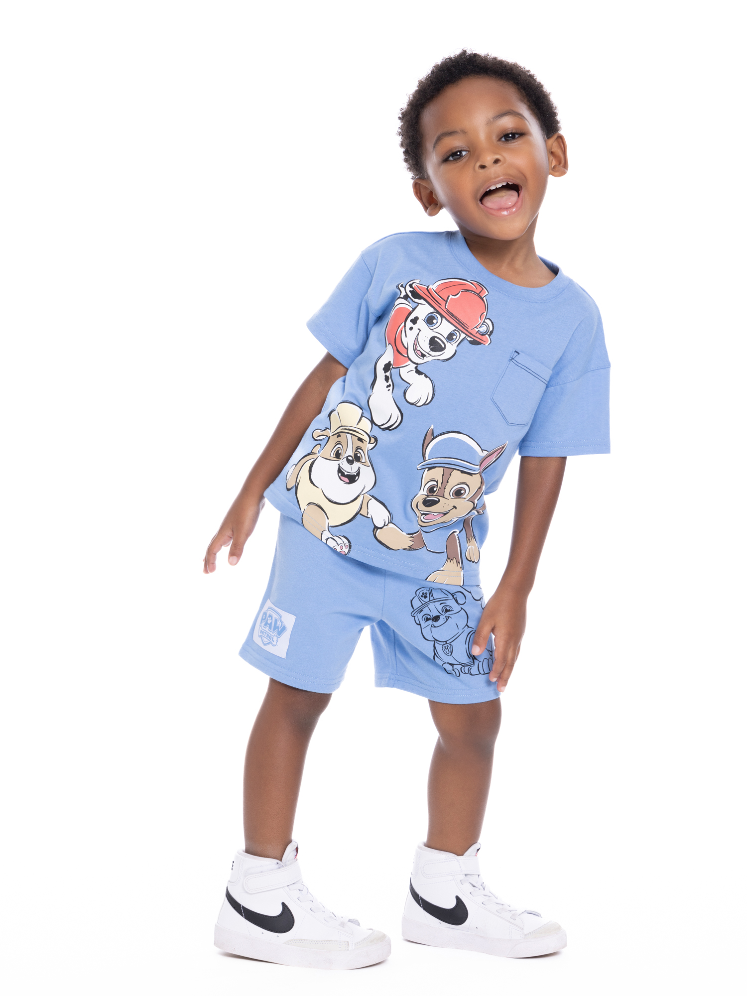 PAW Patrol Toddler Graphic Tee and Shorts Set, 2-Piece, Sizes 12M-5T