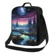 thumbnail image 1 of Balery Fantasy Landscape Starry Night Caja de Almuerzo y Bolsa de Almuerzo para Hombres y Mujeres, Bolsa de Almuerzo Reutilizable con Gran Capacidad, Bolsa de Almuerzo Aislada, 1 of 7
