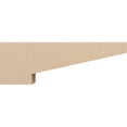 thumbnail image 3 of 5"W x 30"D x 10"H Thin Clemmons Rough Cedar Woodgrain TimberThane Corbel, Primed Tan, 3 of 6