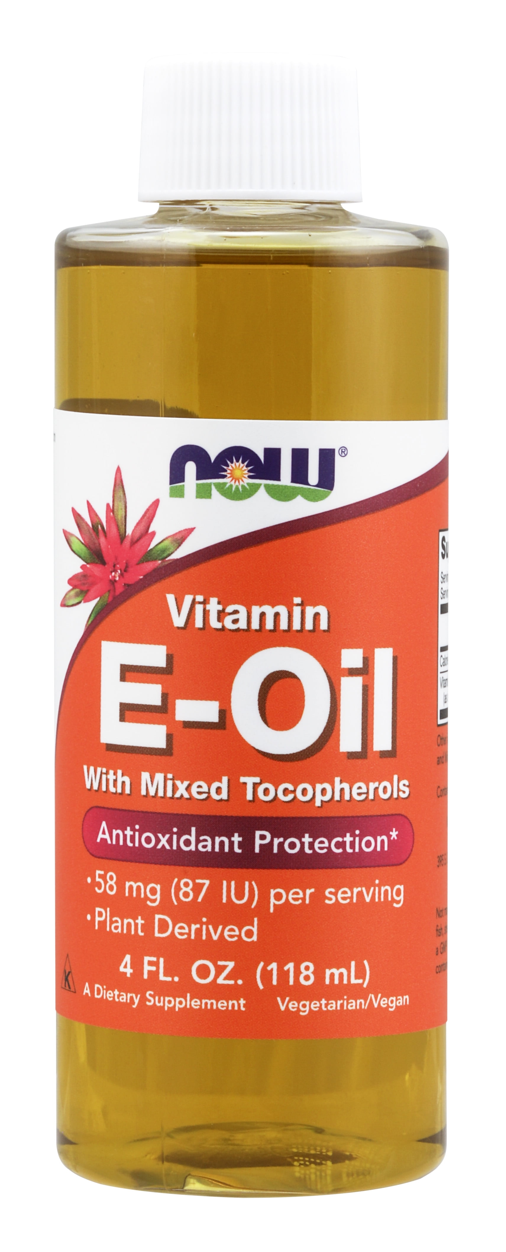 NOW Supplements, Natural Vitamin E-Oil (D-Alpha Tocopherol), 4-Ounce
