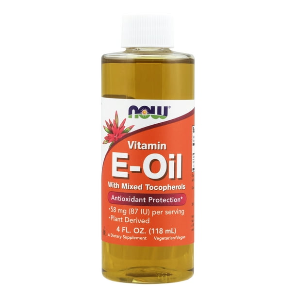 NOW Supplements, Natural Vitamin EOil (DAlpha Tocopherol) plus Mixed