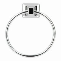 LDR Prestige Chrome Silver Towel Ring Metal