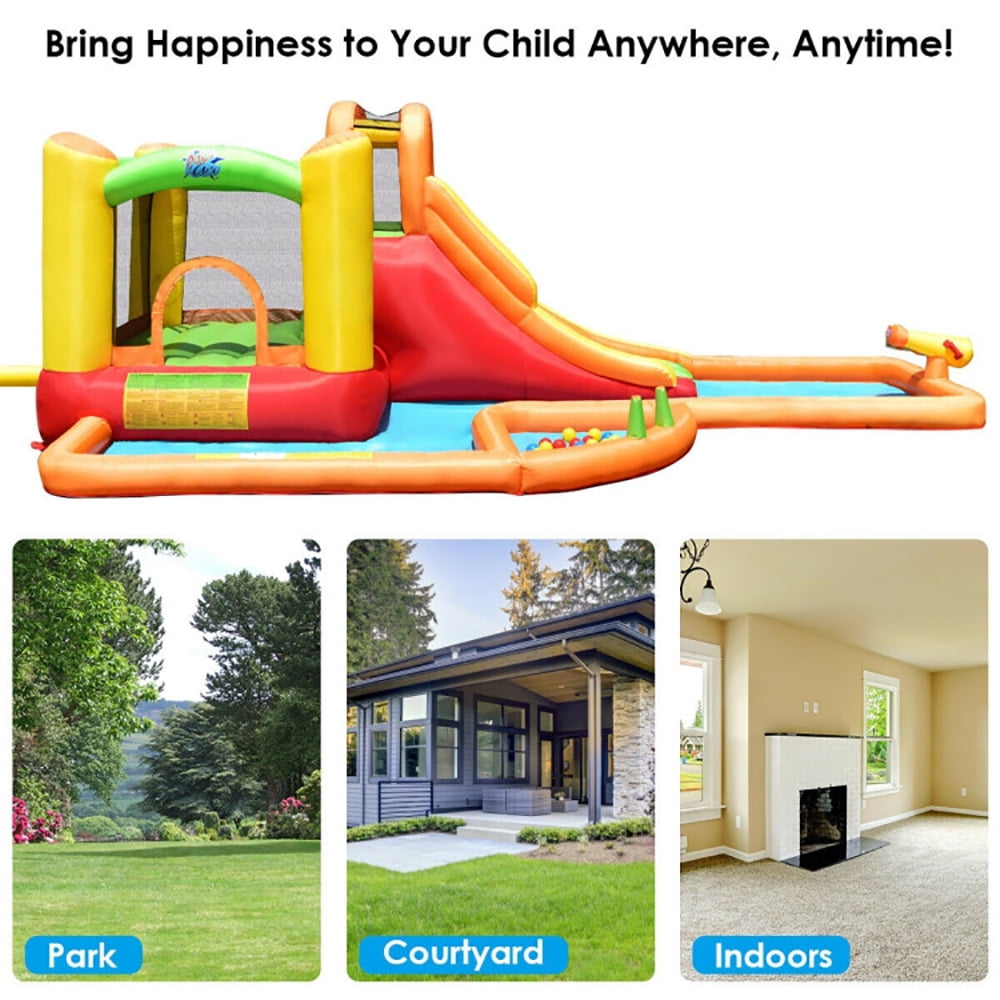 Aimee Lii Inflatable Water Park Bounce House with 780W Blower, Kids Bounce House for 5-12
