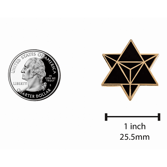 Star Merkaba / Star Tetrahedron(Gold) - Enamel Pin for your Life