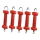 thumbnail image 4 of 5 aisladores para manijas de cercas eléctricas, piezas de reparación para granjas de pastoreo. Rojo, 4 of 9