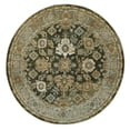 thumbnail image 3 of Oriental Weavers Andorra Area Rug - 2417B - 7'10" Round - in Green/ Gold - Vintage Inspired, Stain Resistant, Family and Pet Friendly , Dining Room Rug, 3 of 4