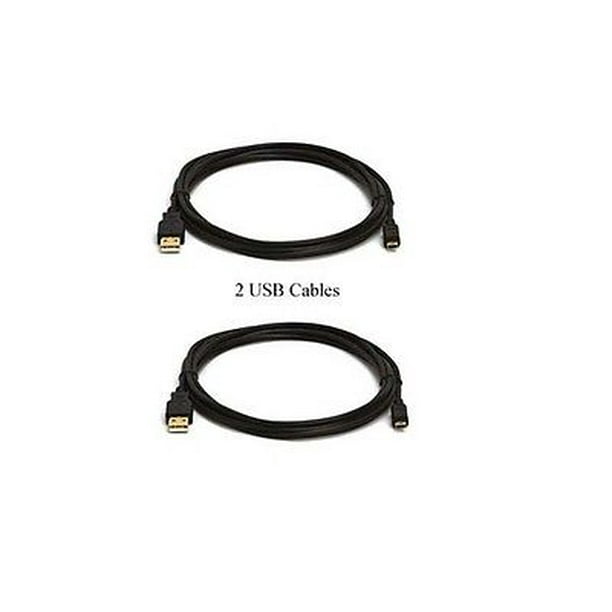 2 USB Cables K1HY08YY0031 K1HY08YY0032 for Panasonic DMC-F5, Panasonic DMC-XS1 -