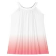 thumbnail image 4 of HBGVBA Girls Casual Loose Dresses,Gradient Color Midi Sundress,4-15 Years Spaghetti Strap Breathable Soft Tank Dress, 4 of 5