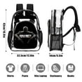 thumbnail image 3 of Call of Duty Stylish Mesh & Transparent Clear Backpack – Trendy, Durable & Lightweight for School, Work Or Travel, 3 of 7