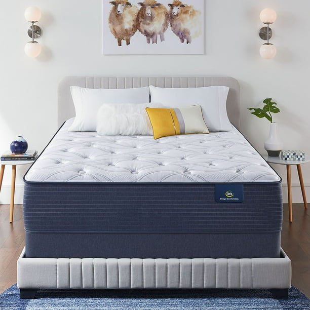 Serta Clarks Hill Elite 14" Plush Low Profile Mattress Set