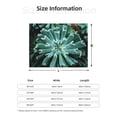 thumbnail image 5 of Naloa Teal Cactus Flannel Fleece Throw Blanket for Bed Couch, Thick Blanket - All Seasons Suitable for Women, Men and Kids-50"x40", 5 of 6