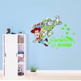 thumbnail image 3 of Cute Cartoon Boy and Space Ranger Buz Toy Story Woody Cartoon Adorable Cartoon Girls Boys Kids Room Design Animated Pretty Elevate Home Vinyl Visual Decoration Creative Aesthetic Art 20x18 inch, 3 of 4