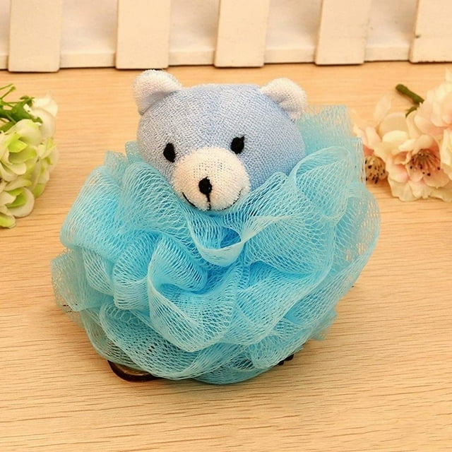 Cartoon Exfoliating Flower Scrubber Body Mesh Ball Sponge Bath Shower Ball