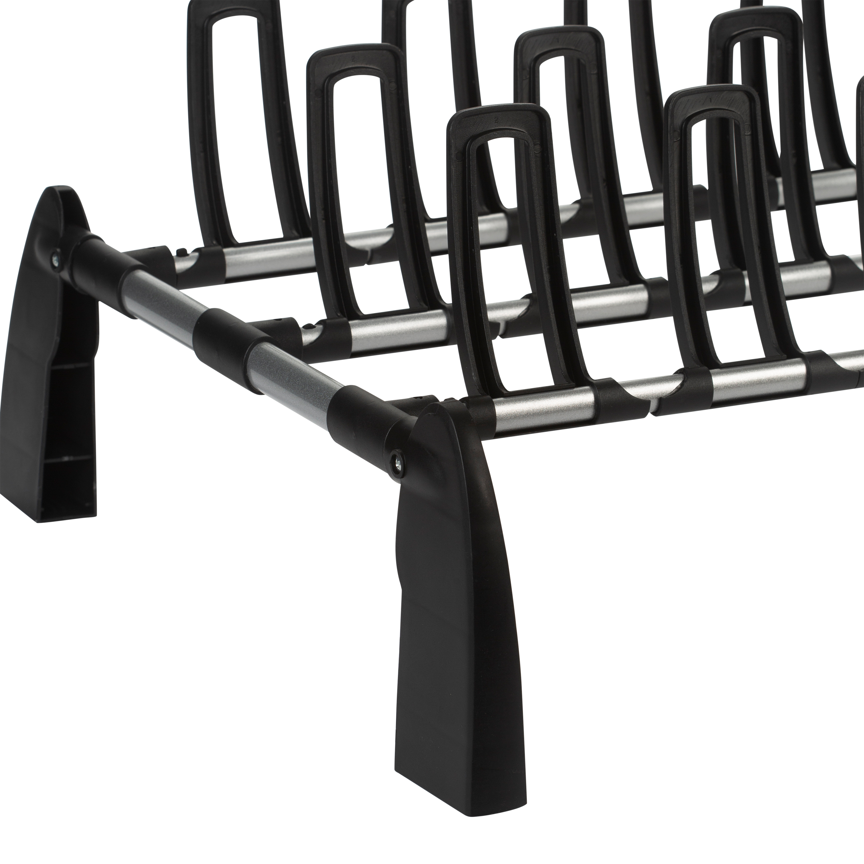 Organize It All Floor Shoe Rack, 9 Pair of Shoes, Black