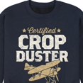 thumbnail image 3 of Instant Message - Certified Crop Duster - Men's Crew Neck Fleece Pullover, 3 of 6