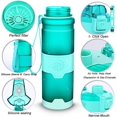 thumbnail image 4 of Botella de agua deportiva, 400/500/700 ml/1 l, botellas ligeras Tritan a prueba de fugas sin Bpa para exteriores, camping, ciclismo, fitness, gimnasio, yoga, bebida para niños y adultos, 4 of 5
