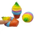 thumbnail image 4 of Slow-Rising Scented Fudge Ice Cream Toy, Foam Stress Relief Sensory Play, Fun Desk Decoration, Cute Novelty Gift For Kids, Realistic Fake Dessert, 4 of 8