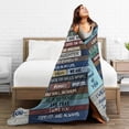 thumbnail image 5 of Wijzvio To My Granddaughter Throw Blanket Soft Fuzzy Fleece Blanket For Couch Bed Living Room Decoration 80"X60", 5 of 9